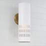 Thumbnail1 of Capital Lighting Dash 1 Light Sconce Aged Brass and White