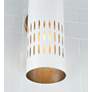 Thumbnail3 of Capital Lighting Dash 1 Light Sconce Aged Brass and White more views