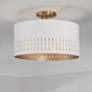 1_Capital Lighting Dash 3 Light Semi-Flush Aged Brass and White