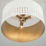 3_Capital Lighting Dash 3 Light Semi-Flush Aged Brass and White more views