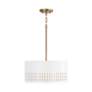 4_Capital Lighting Dash 3 Light Semi-Flush Aged Brass and White more views