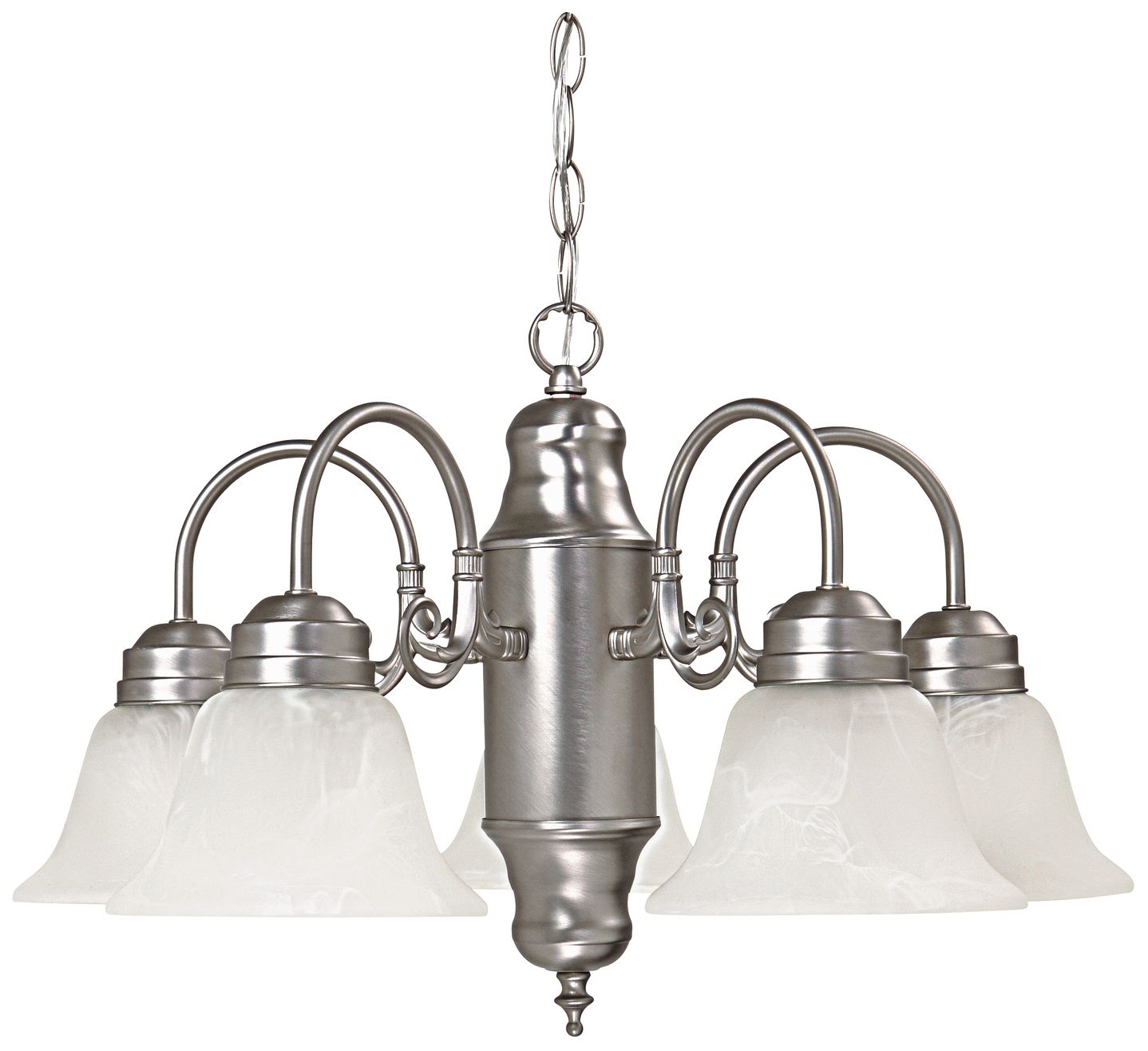 Capital Lighting David 5 Light Chandelier 21" Matte Nickel