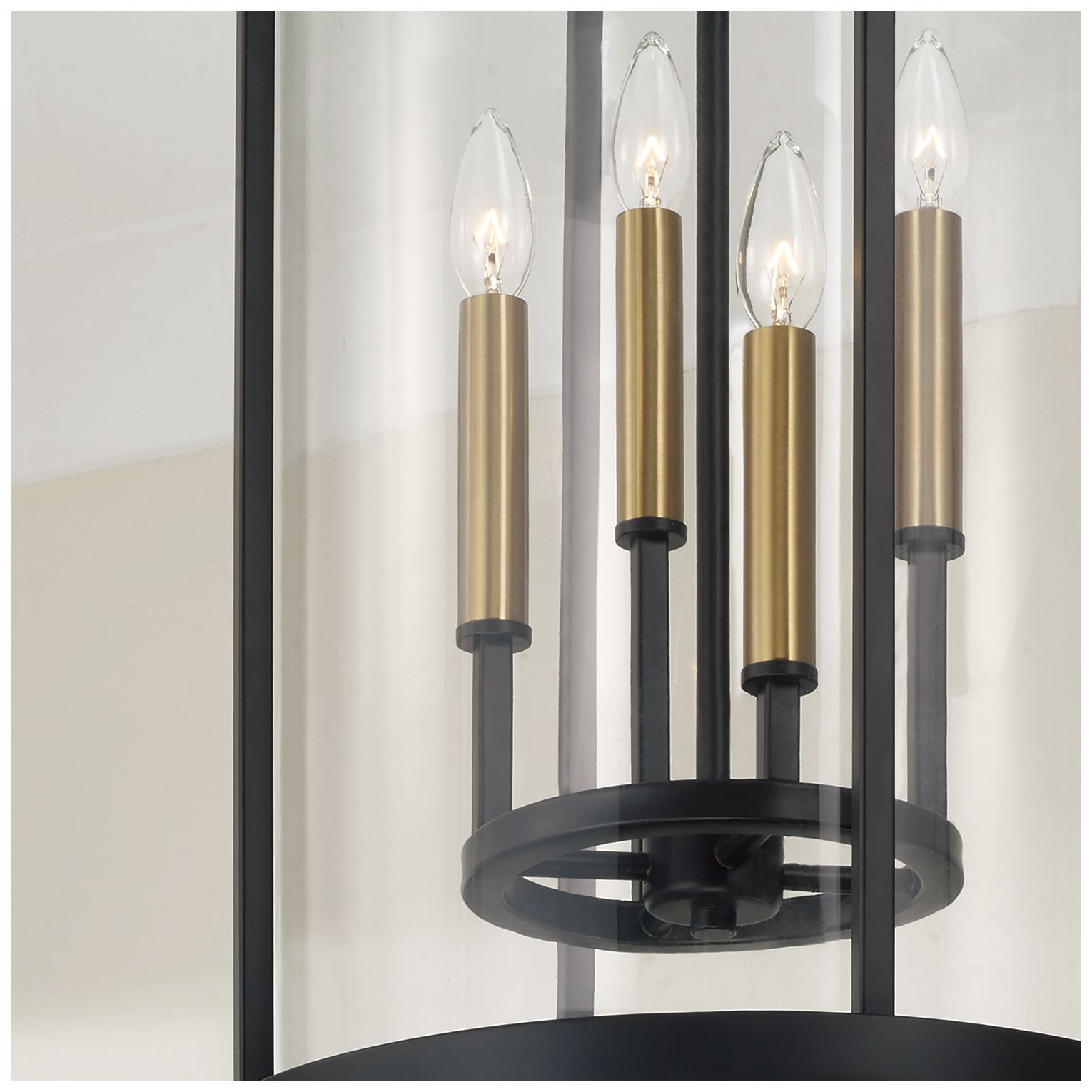Thumbnail3 of Capital Lighting Davis 4 Light Pendant 14.75" Espresso and Brass more views