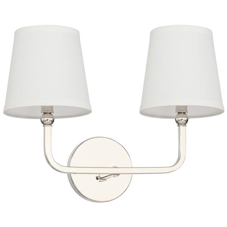 Image 1 Capital Lighting Dawson 16" Wide 2-Light Polished Nickel Bath Light
