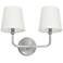 Capital Lighting Dawson 2 Light Vanity Brushed Nickel