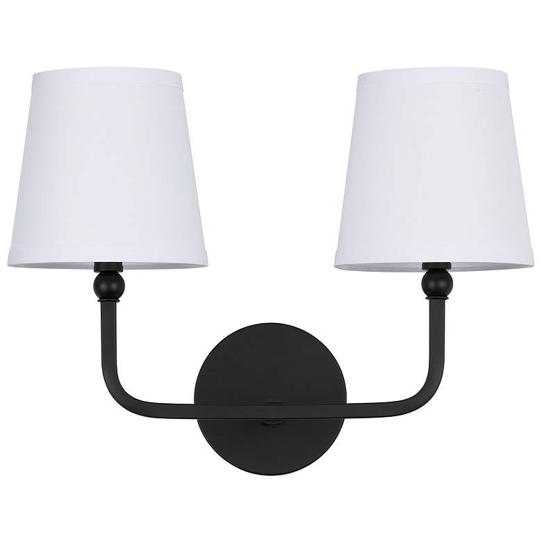 Image 1 Capital Lighting Dawson 2 Light Vanity Matte Black