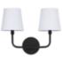 Capital Lighting Dawson 2 Light Vanity Matte Black