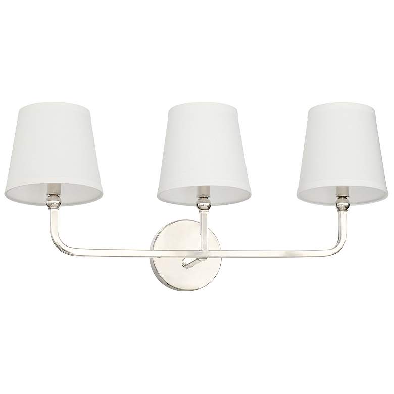 Image 1 Capital Lighting Dawson 25 1/2" 3-Light Polished Nickel Bath Light