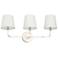Capital Lighting Dawson 25 1/2" 3-Light Polished Nickel Bath Light
