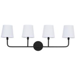 Capital Lighting Dawson 4 Light Vanity Matte Black