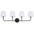 Capital Lighting Dawson 4 Light Vanity Matte Black
