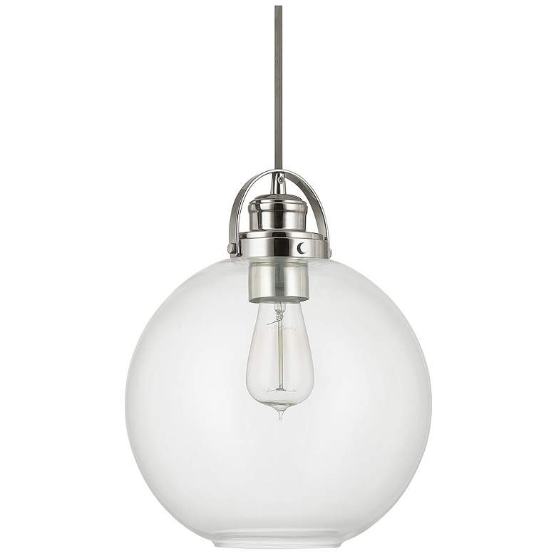 Image 1 Capital Lighting Dean 1 Light Pendant Polished Nickel