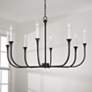 Thumbnail1 of Capital Lighting Decklan 8 Light Chandelier 38" Black Iron
