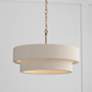 1_Capital Lighting Delaney 20" Wide 4-Light Fabric Drum Pendant