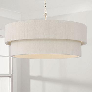 Capital Lighting Delaney 30" Wide 4-Light Modern Drum Shade Pendant