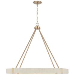 Capital Lighting Delaney 36" Wide 8-Light Matte Brass Ring Chandelier