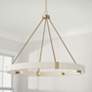 1_Capital Lighting Delaney 36" Wide 8-Light Matte Brass Ring Chandelier