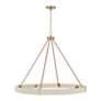 4_Capital Lighting Delaney 36" Wide 8-Light Matte Brass Ring Chandelier more views