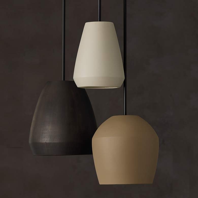 Image 4 Capital Lighting Della 1 Light Pendant 10" Terracotta Ivory more views