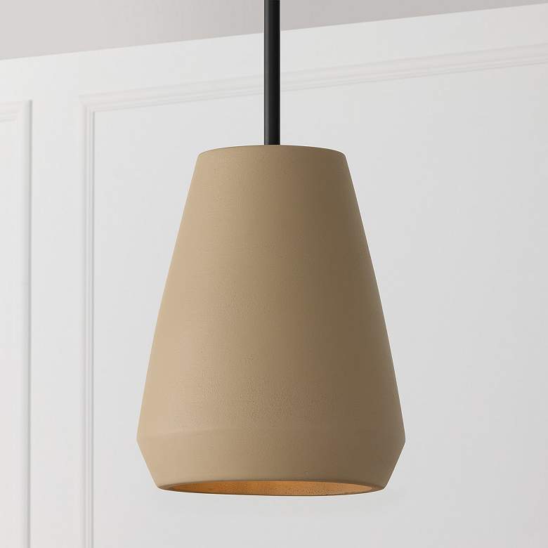 Image 1 Capital Lighting Della 1 Light Pendant 10" Terracotta Sand