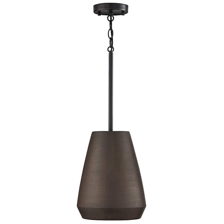 Image 2 Capital Lighting Della 1 Light Pendant 10" Terracotta Umber