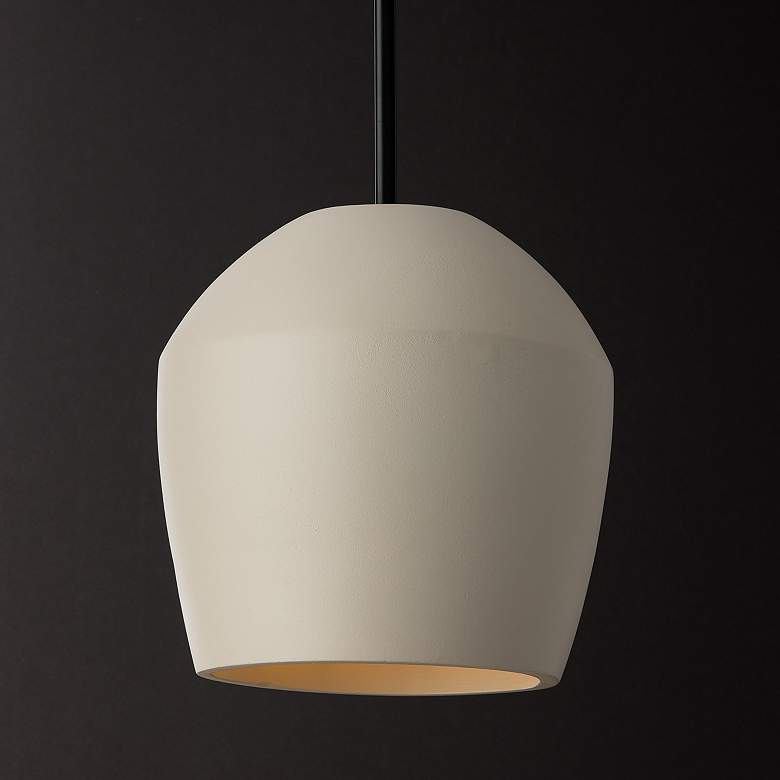 Image 3 Capital Lighting Della 1 Light Pendant 13" Terracotta Ivory more views