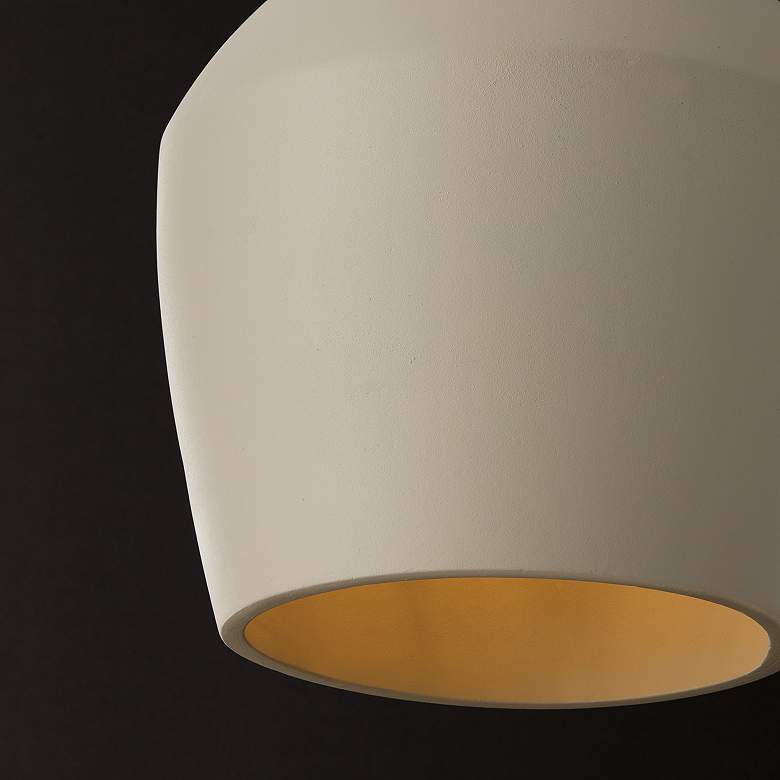 Image 4 Capital Lighting Della 1 Light Pendant 13" Terracotta Ivory more views