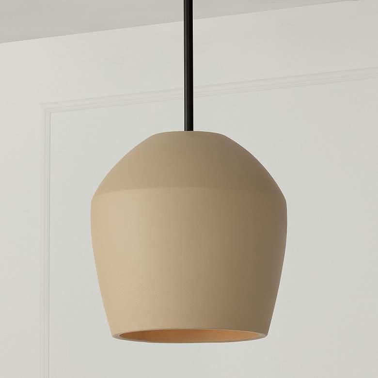 Image 7 Capital Lighting Della 1 Light Pendant 13" Terracotta Sand more views