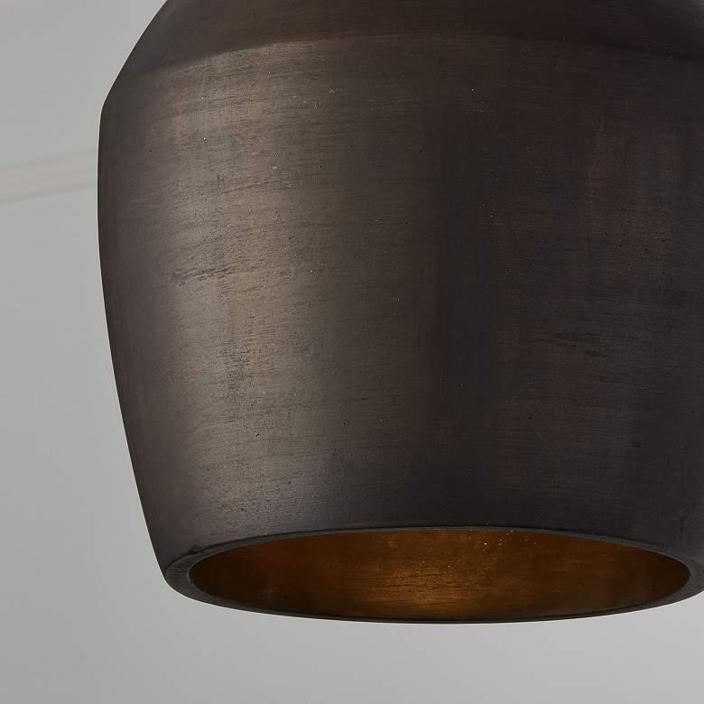 Image 3 Capital Lighting Della 1 Light Pendant 13" Terracotta Umber more views