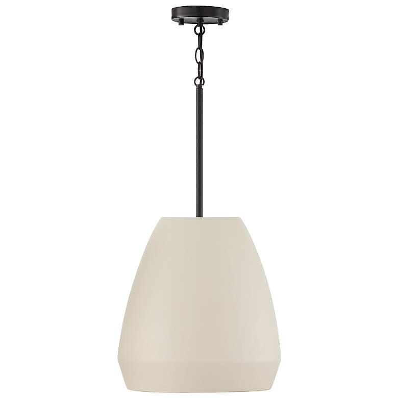 Image 2 Capital Lighting Della 1 Light Pendant 14.25" Terracotta Ivory