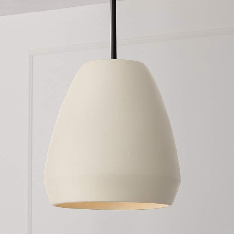 Image 1 Capital Lighting Della 1 Light Pendant 14.25" Terracotta Ivory