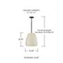 6_Capital Lighting Della 1 Light Pendant 14.25" Terracotta Ivory more views