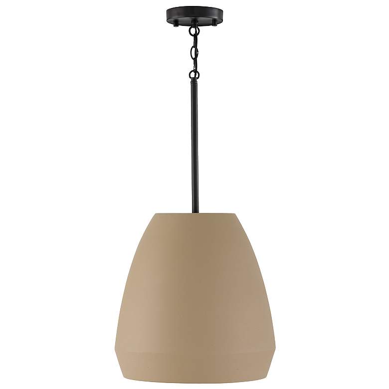 Image 2 Capital Lighting Della 1 Light Pendant 14.25" Terracotta Sand
