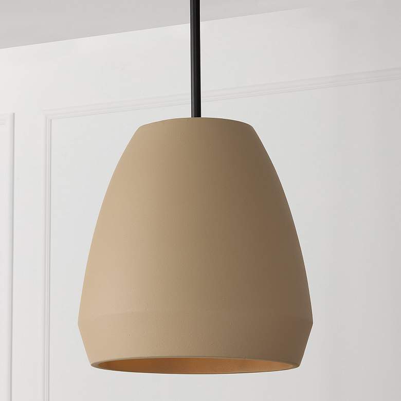 Image 1 Capital Lighting Della 1 Light Pendant 14.25" Terracotta Sand