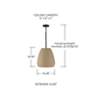 4_Capital Lighting Della 1 Light Pendant 14.25" Terracotta Sand more views