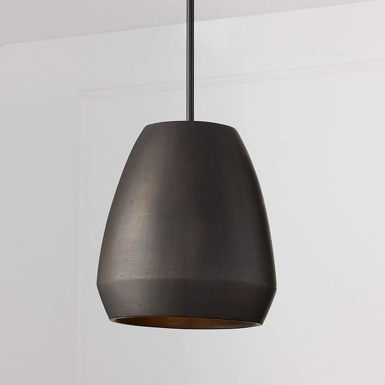Image 1 Capital Lighting Della 1 Light Pendant 14.25" Terracotta Umber