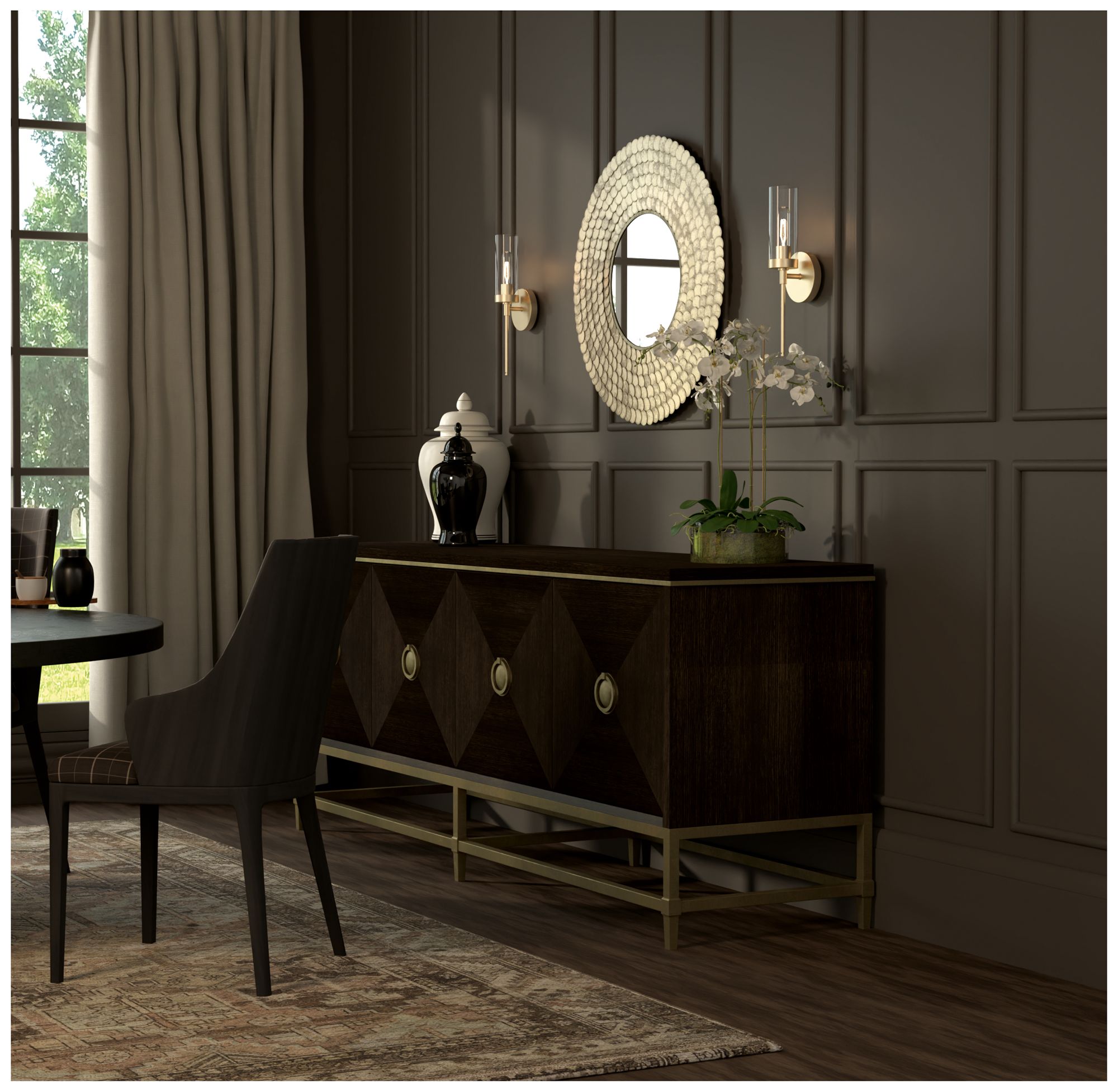 Image 4 Capital Lighting Delphine Decorative Mirror 32.5" Grecian Luster more views