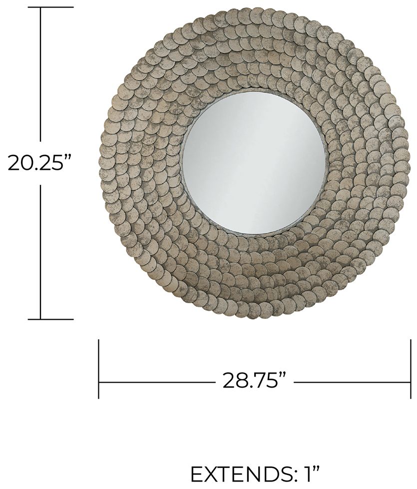 Image 5 Capital Lighting Delphine Decorative Mirror 32.5" Grecian Luster more views