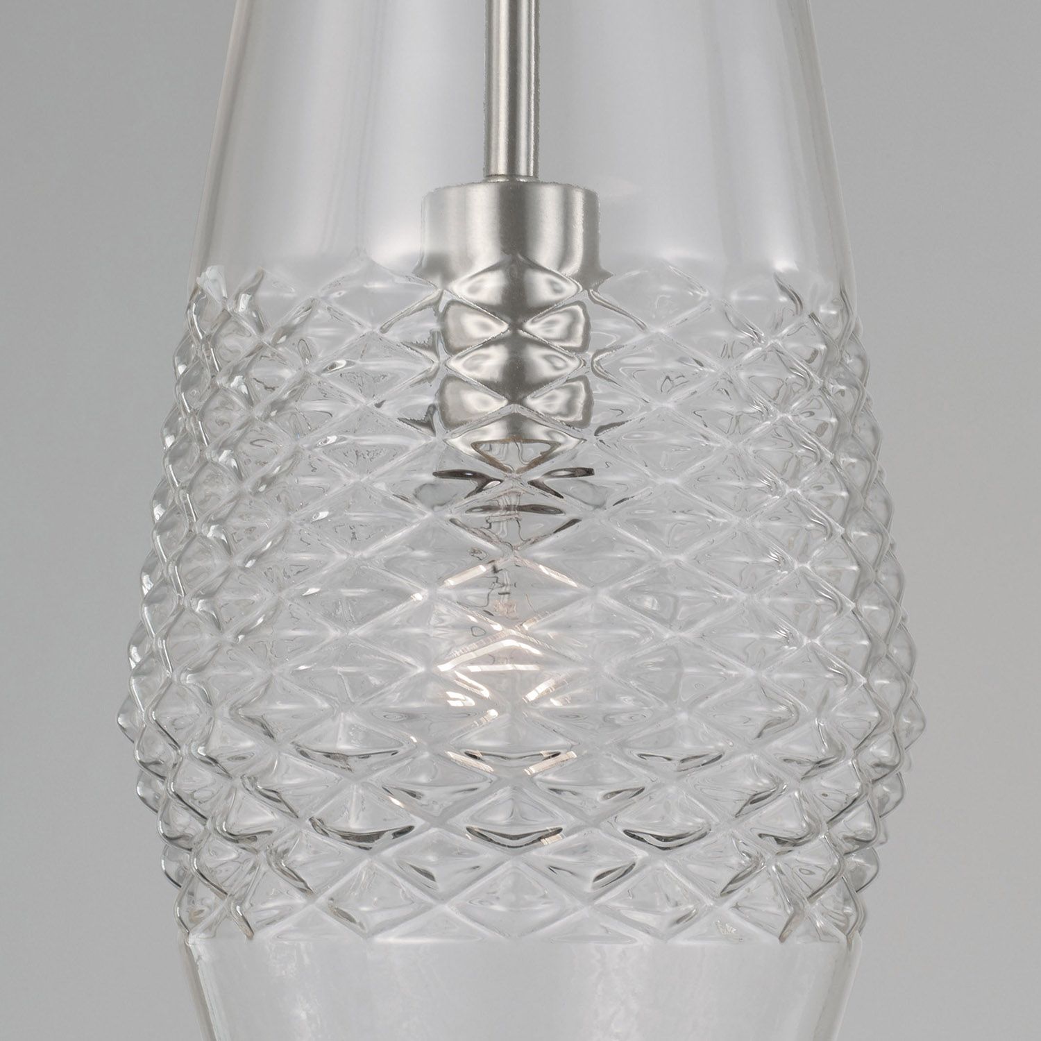 Image 3 Capital Lighting Dena 1 Light Pendant 7" Brushed Nickel more views