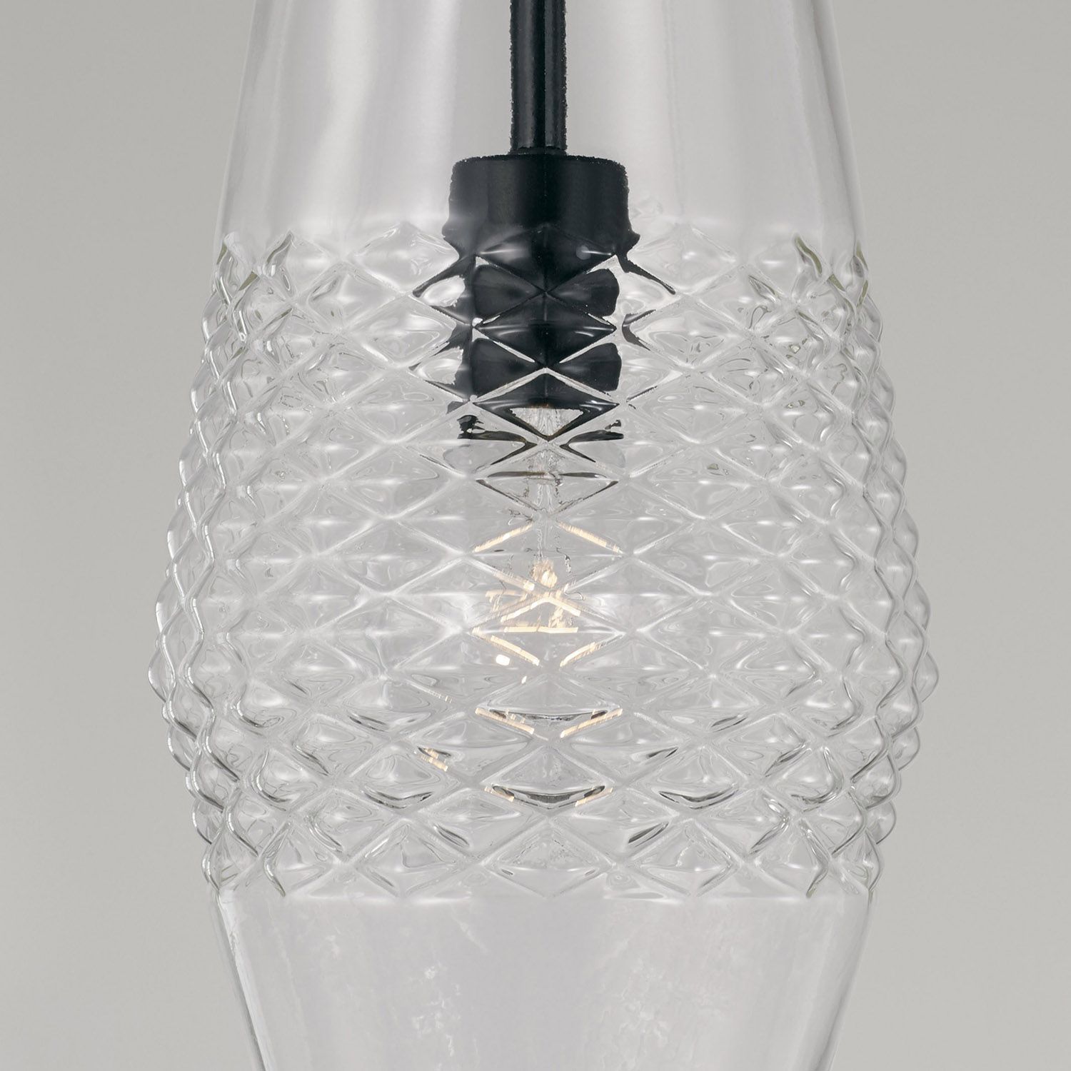 Image 3 Capital Lighting Dena 1 Light Pendant 7" Matte Black more views