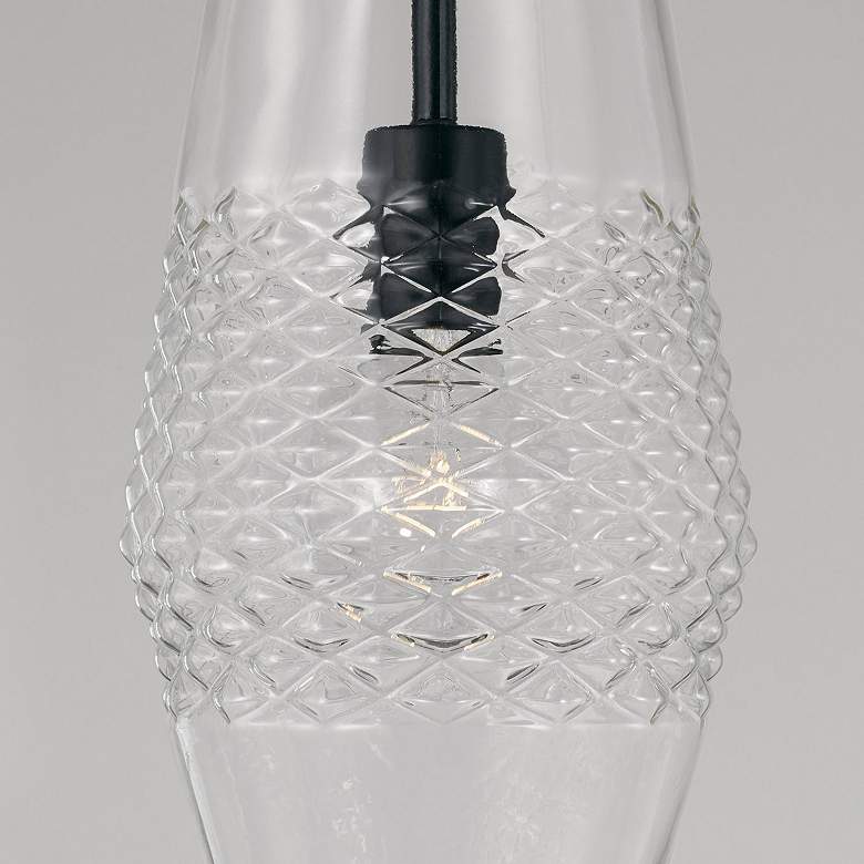 Image 3 Capital Lighting Dena 1 Light Pendant Matte Black more views