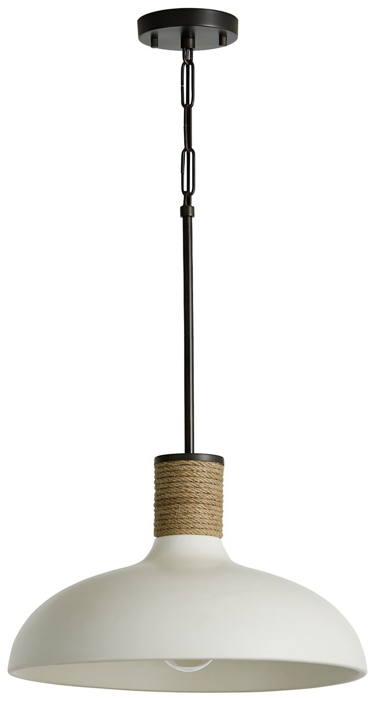 Image 2 Capital Lighting Destin 1 Light Pendant 17.5" Dark Pewter