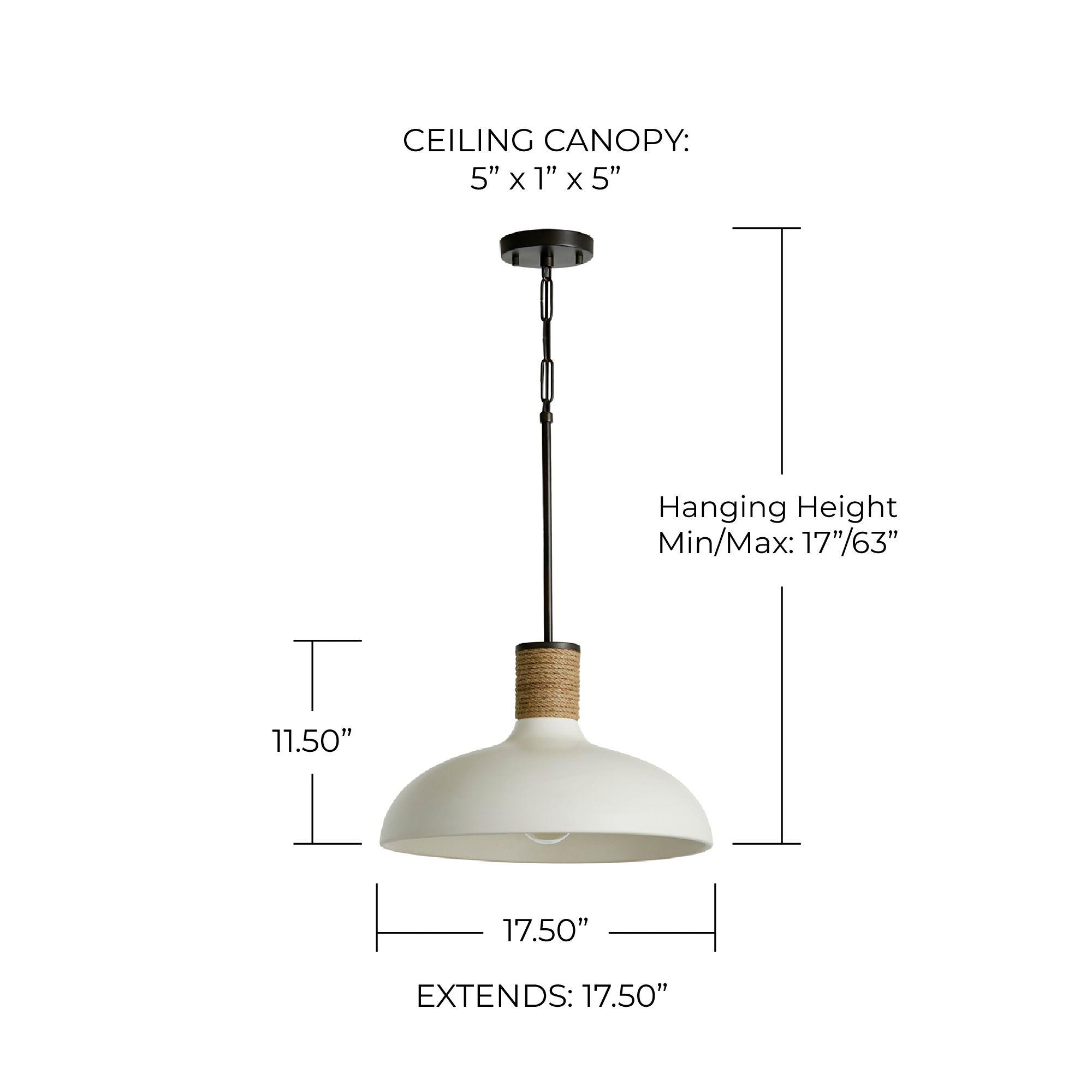 Image 5 Capital Lighting Destin 1 Light Pendant 17.5" Dark Pewter more views