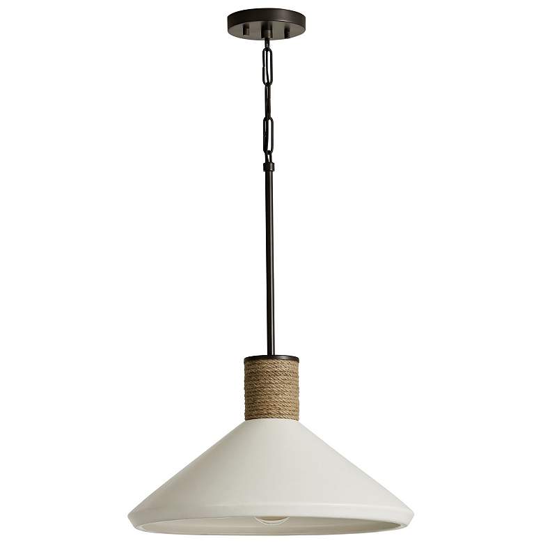 Image 1 Capital Lighting Destin 1 Light Pendant Dark Pewter