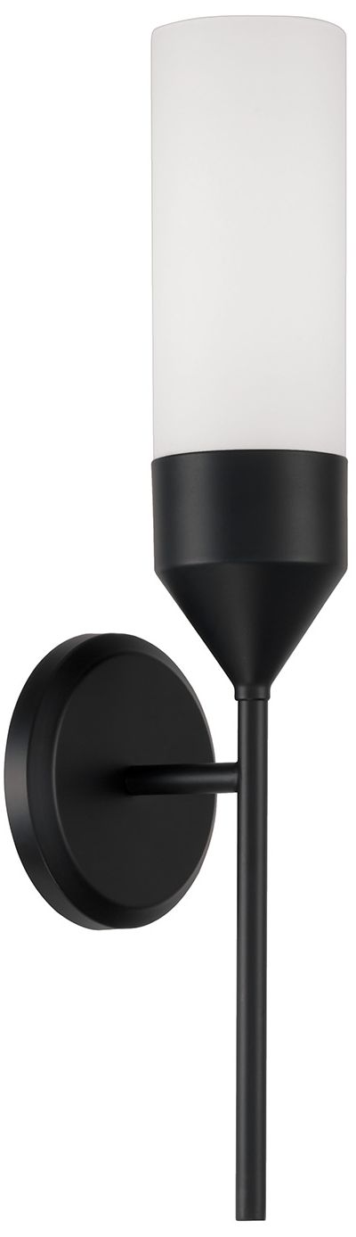 Capital Lighting Devon 1 Light Sconce 5" Matte Black