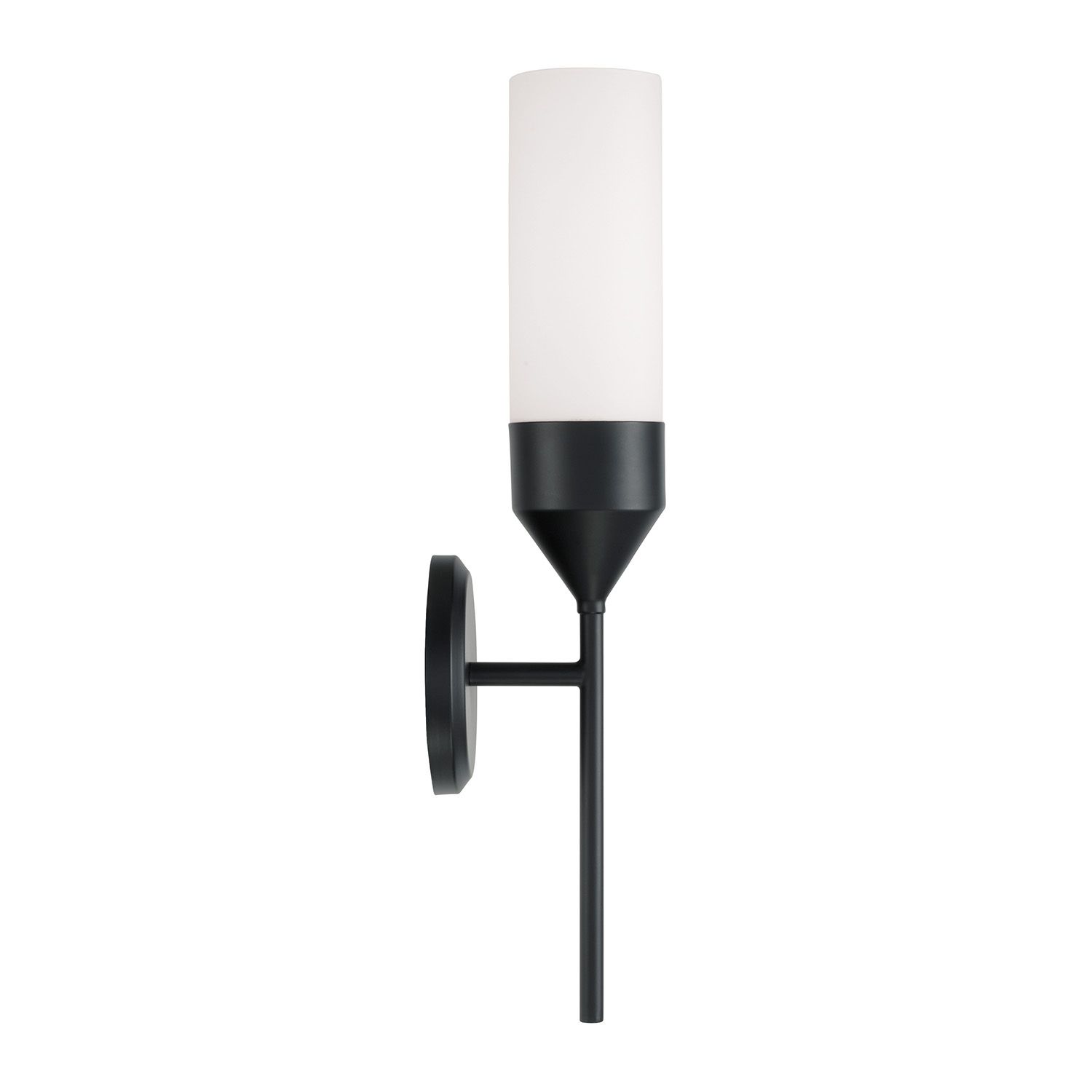Image 6 Capital Lighting Devon 1 Light Sconce 5" Matte Black more views