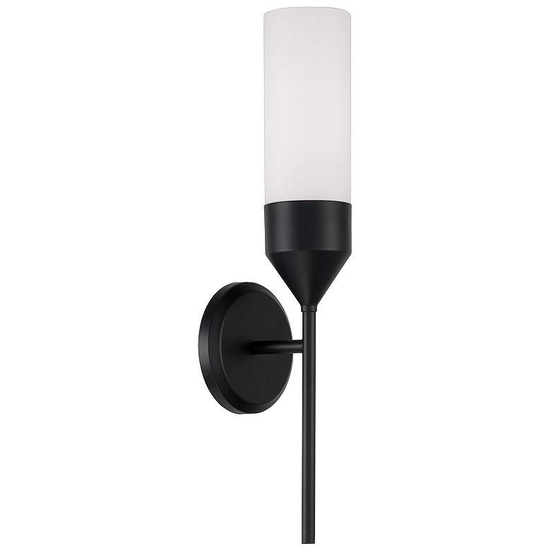 Image 1 Capital Lighting Devon 1 Light Sconce Matte Black