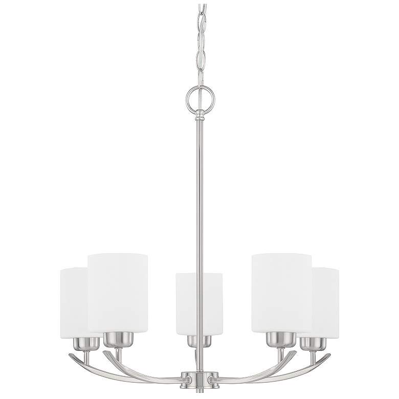Image 1 Capital Lighting Dixon 23" Wide 5-Light Brushed Nickel Chandelier