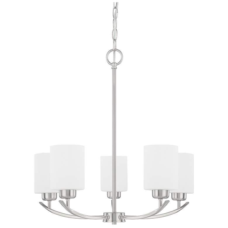 Image 1 Capital Lighting Dixon 23 inch Wide 5-Light Brushed Nickel Chandelier