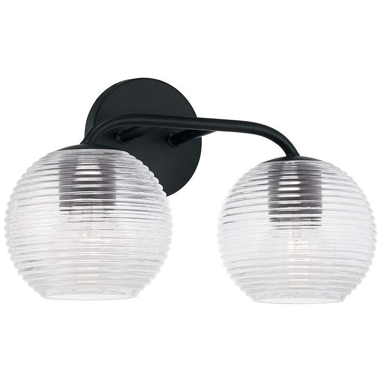 Image 2 Capital Lighting Dolan 2 Light Vanity Matte Black